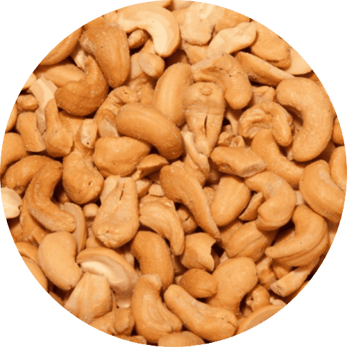 Cashewnoten gebrand