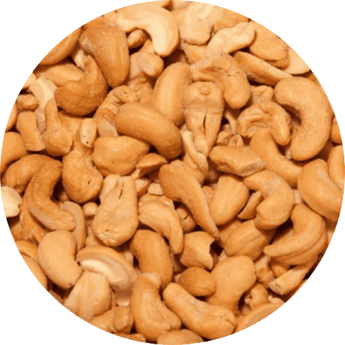 Cashewnoten gebrand