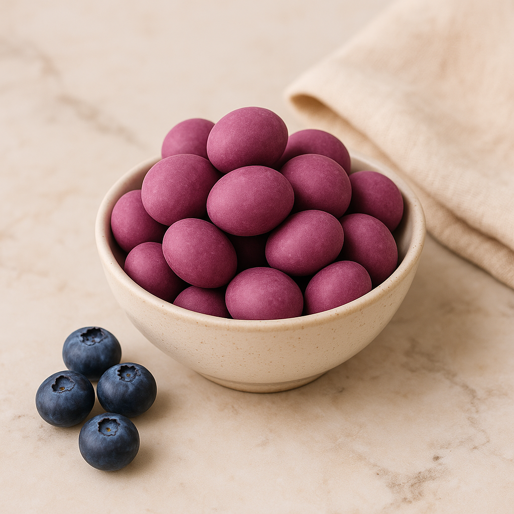 Chocolade amandelen bosbes