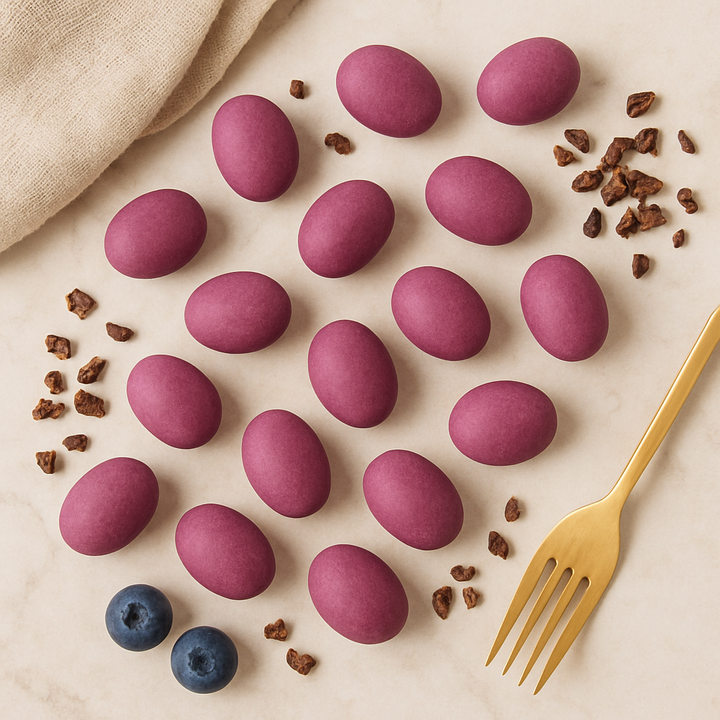 Chocolade amandelen bosbes