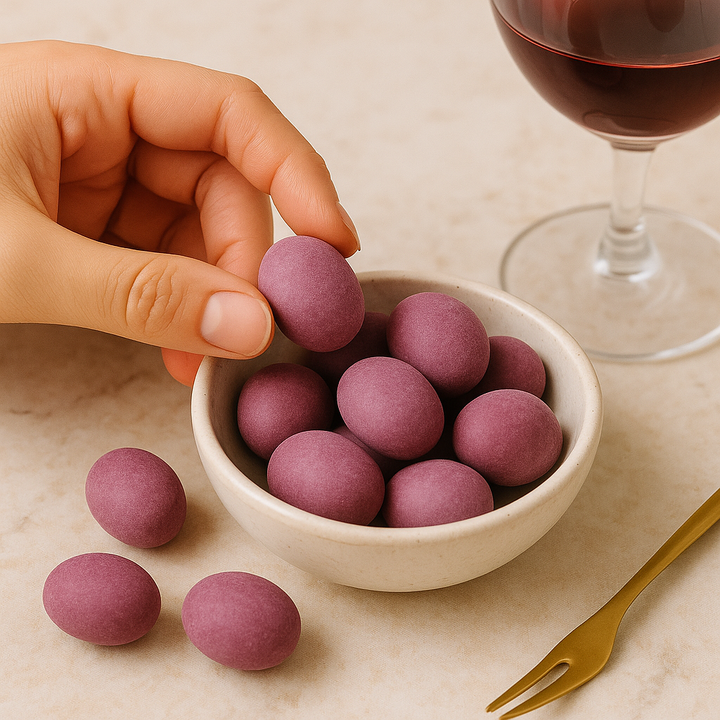 Chocolade amandelen bosbes