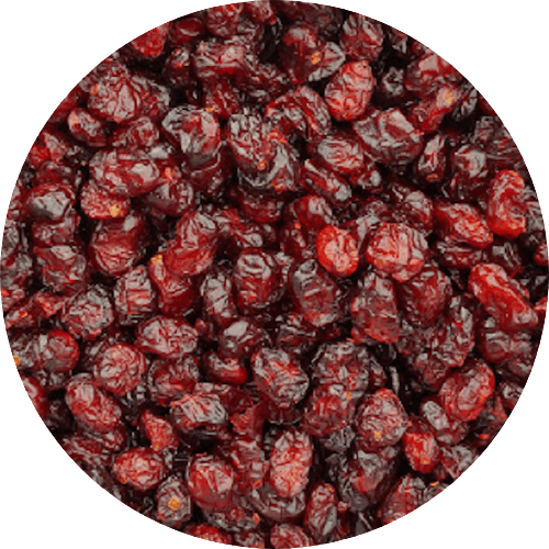 Cranberries gedroogd