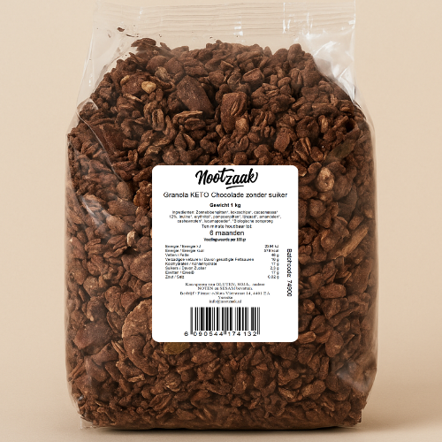 Granola KETO Chocolade zonder suiker