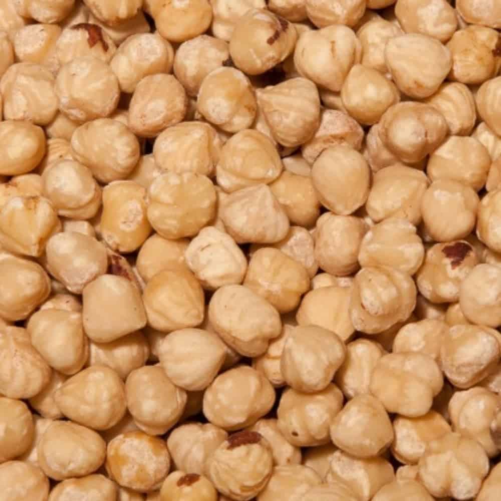 Hazelnoten geblancheerd rauw