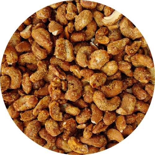 Honing cashewnoten rood chilipepers