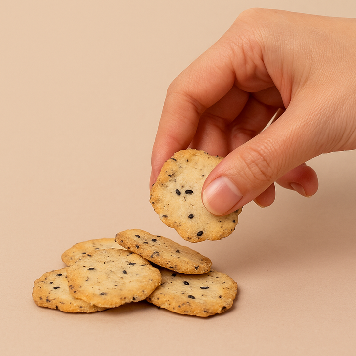 Rijstcrackers sojabonen