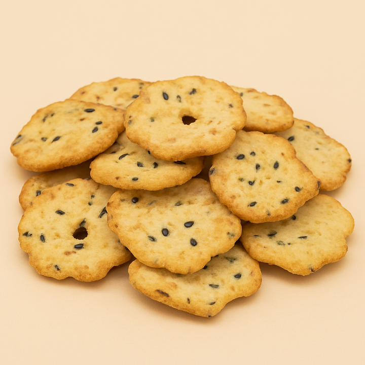 Rijstcrackers sojabonen