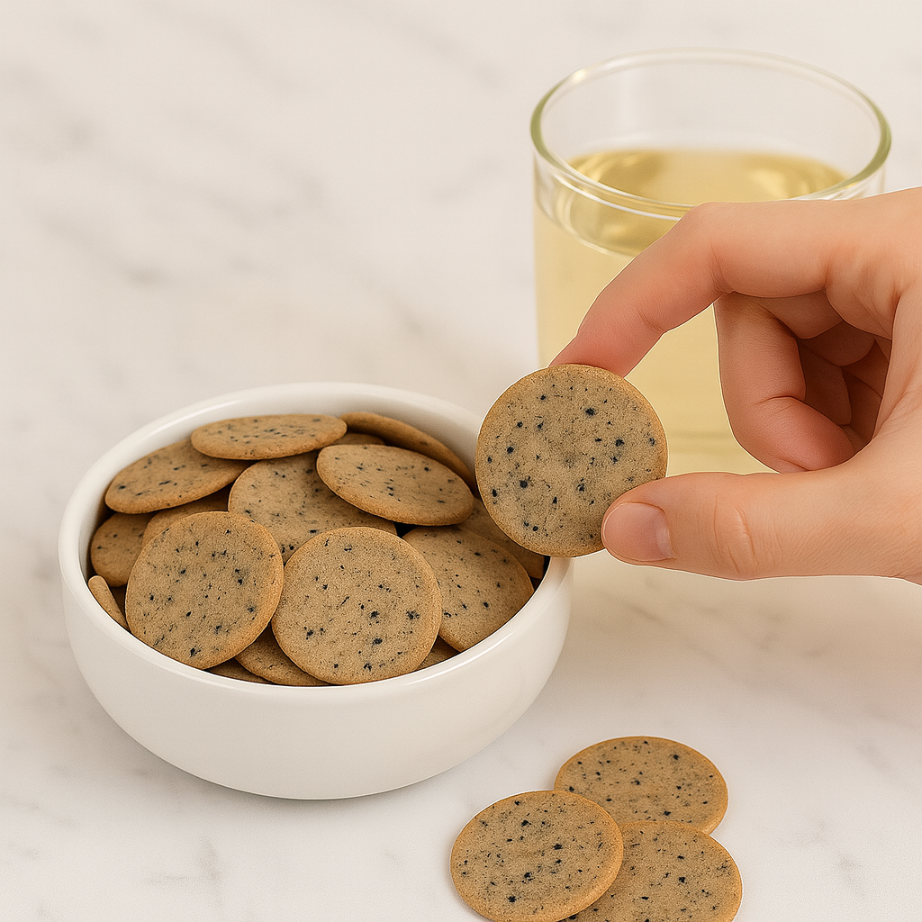 Sesam peper crackers